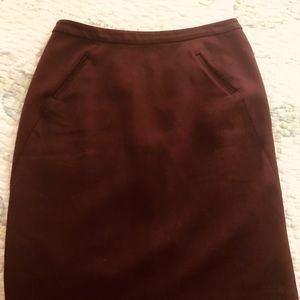 Loft burgundy pencil skirt